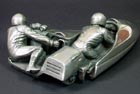 F2 Sidecar sculpted collectable cast in pewter for Compulsion Gallery